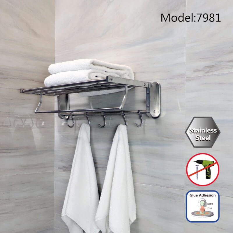 Nailofree No drill two layers towel rack | YOHO