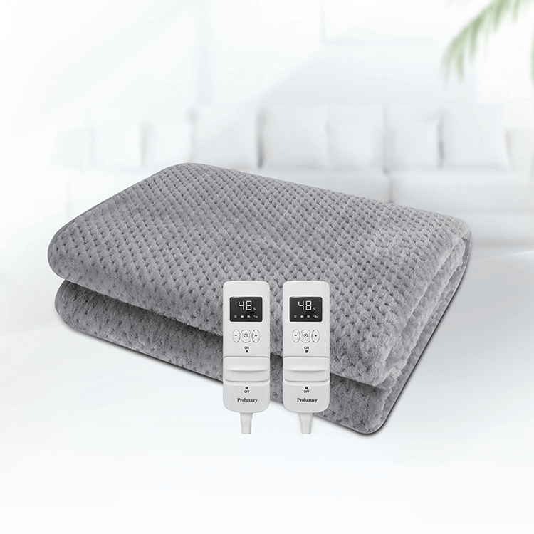 Proluxury PHB100002 Soft Flannel Fleece Automatic Temperature Control & Constant Temperature Electric Blanket 160x140cm
