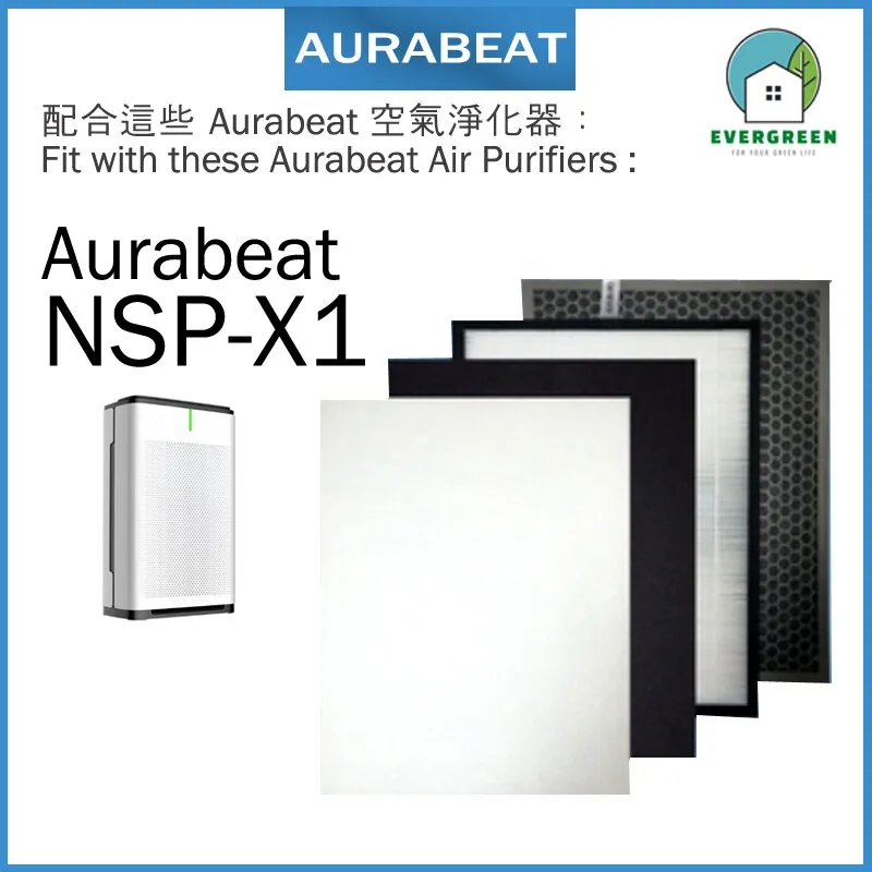 Replacement Filter for Aurabeat NSP-X1  Air Purifier