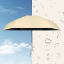 Mini Six-fold Umbrella for Both Rain and Shine Lightweight Portable Mint Green