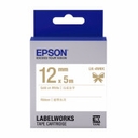 EPSON LK-4WKK 標籤帶 白底金字 12mm 香港行貨