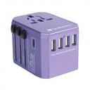 Verbatim 5 Ports 旅行充電器 Type-C + 4 USB 紫色 65829 香港行貨