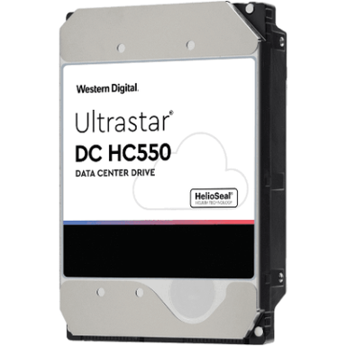 WD 西數 (WD)  Ultrastar DC HC550 He16 3.5吋 16TB 7200rpm SATA 企業級硬碟 (WUH721816ALE6L4) 香港行貨