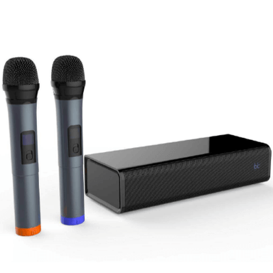 Pure Acoustics  SingBar 便攜式卡啦OK藍牙喇叭 (配備遙控器及雙卡拉OK麥克風) 黑色 香港行貨