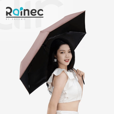 Rainec Air Ultralight Waterproof Folding Umbrella - Dusty Rose