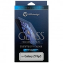 REZdesign Tempered Glass Screen Protector & Transparent TPU Phone Case (For Samsung Galaxy Z Flip5)