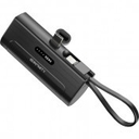 Infinity P60C 6000mAh Power Bank with Type-C connector and iPhone cable - Black IN-P60C-BK