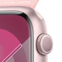 Apple Watch Series 9 GPS 45mm Pink Aluminium Case Smart Watch with Light Pink Sport Loop MR9J3ZP/A