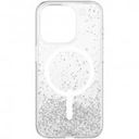 ZAGG iPhone 15 Pro Max Essential Silver Glitter Snap Clear Case - 702312541