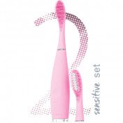 Foreo ISSA 2 Sensitive Set Sonic Electric Toothbrush With Silicone Design - Pearl Pink