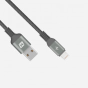 Momax Elite-Link Apple MFi Lightning Triple Braided Nylon Cable 200cm - Black DL13D