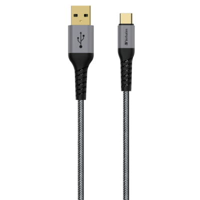Verbatim Tough Max Type-A to TypeC USB Cable 30cm - Grey 66116