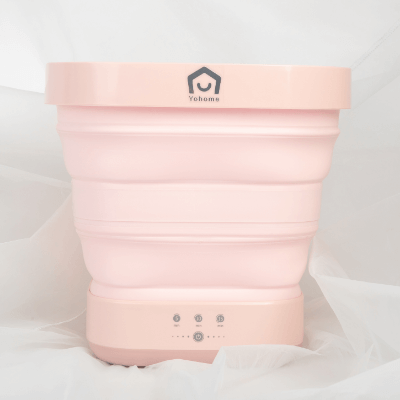 Yohome Portable Folding Washing Machine Pink