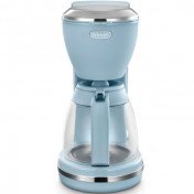 DeLonghi Argento Flora ICMX210.AZ drip coffee machine light blue