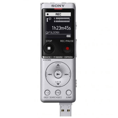 Sony ICD-UX570F 4GB Recorder - Silver ICD-UX570FSCE