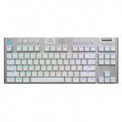 Logitech G913 TKL Tenkeyless Lightspeed Wireless RGB Mechanical Gaming Keyboard - Tactile White 920-009665