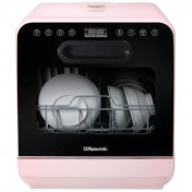 Rasonic RDW-J6P Tabletop Dishwasher - Pink