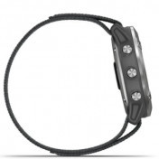 Garmin Enduro GPS Watch English Version - Steel with Gray UltraFit Nylon Strap 010-02408-00 