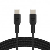 Belkin BOOST↑CHARGE Braided USB-C to USB-C Cable 1M - Black CAB004bt1MBK