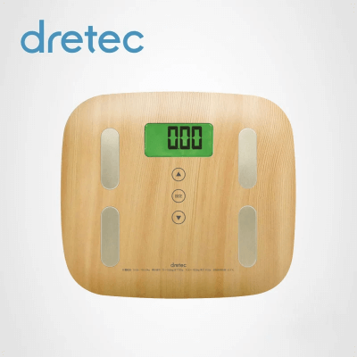  Dretec Body Fat Scale - Natural Wood BS-244NW