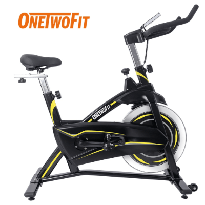 OneTwoFit OT315 Silent Fitness Magnetic Wheel Spinning Bike 