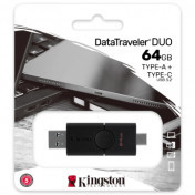 Kingston DataTraveler Duo 64GB USB-A/USB-C Flash Drive - DTDE/64GB