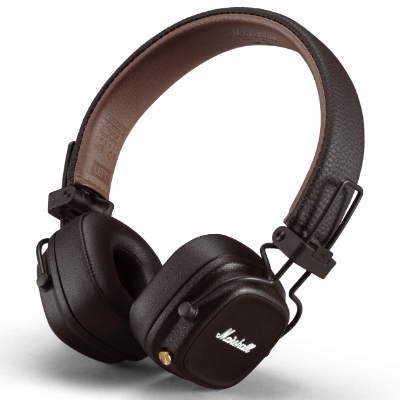 Marshall Major IV Bluetooth Headphones - Brown MHP-96127