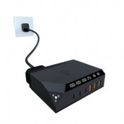 EGO EXINNO 120W Real-time Wattage Panel 6 Ports USB Charger - EX120