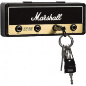 Marshall Jack Rack Wall mounting Guitar amp Key Hanger (Including 4 Guitar Plug) - Black and Brass PLU-MAR-STD2