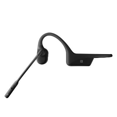 Shokz OpenComm Black C102 Bone Conduction Stereo Bluetooth Headset - Black