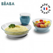 Beaba Duralex Glass Meal Set With Soft Protective Suction Pad 913486 - Jungle